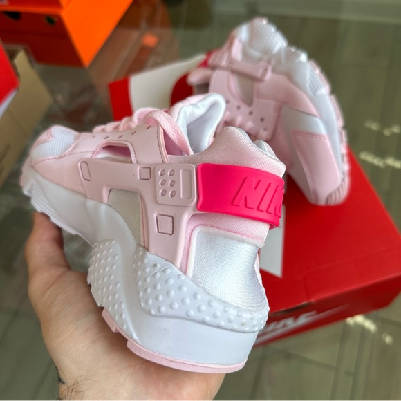 NIKE HUARACHE WHITE PINK - Picture 3 of 4